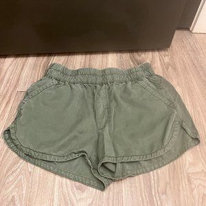 American Eagle Green Soft Shorts